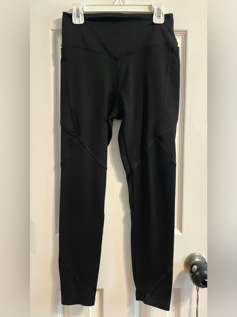 VS PINK ULTIMATE LEGGINGS BLACK WITH CURVED SEAMS QUICK DRY SIZE SMALL LOGO